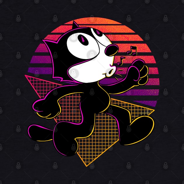 Felix The Cat Keep Walking by opoyostudio